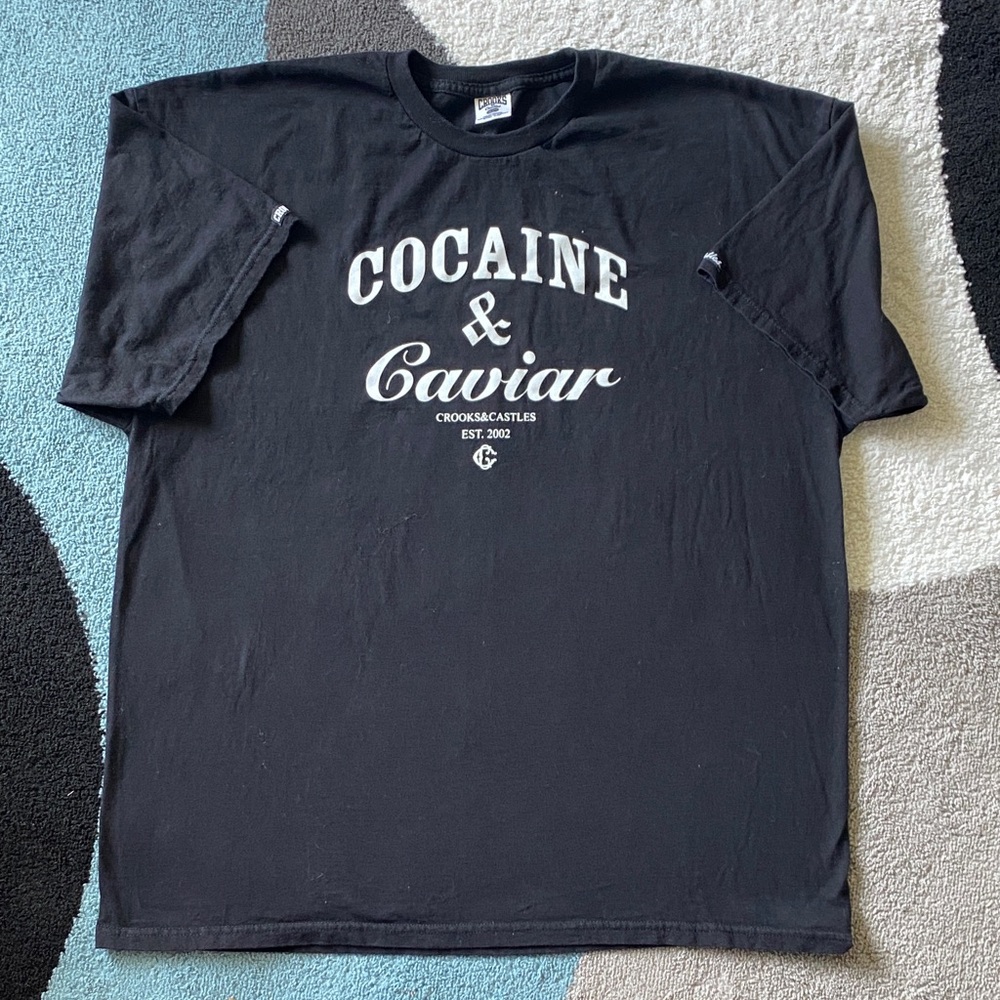Crooks & Castles Black Graphic Tee XXL